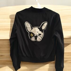 Dog Logo Bomber Jacket